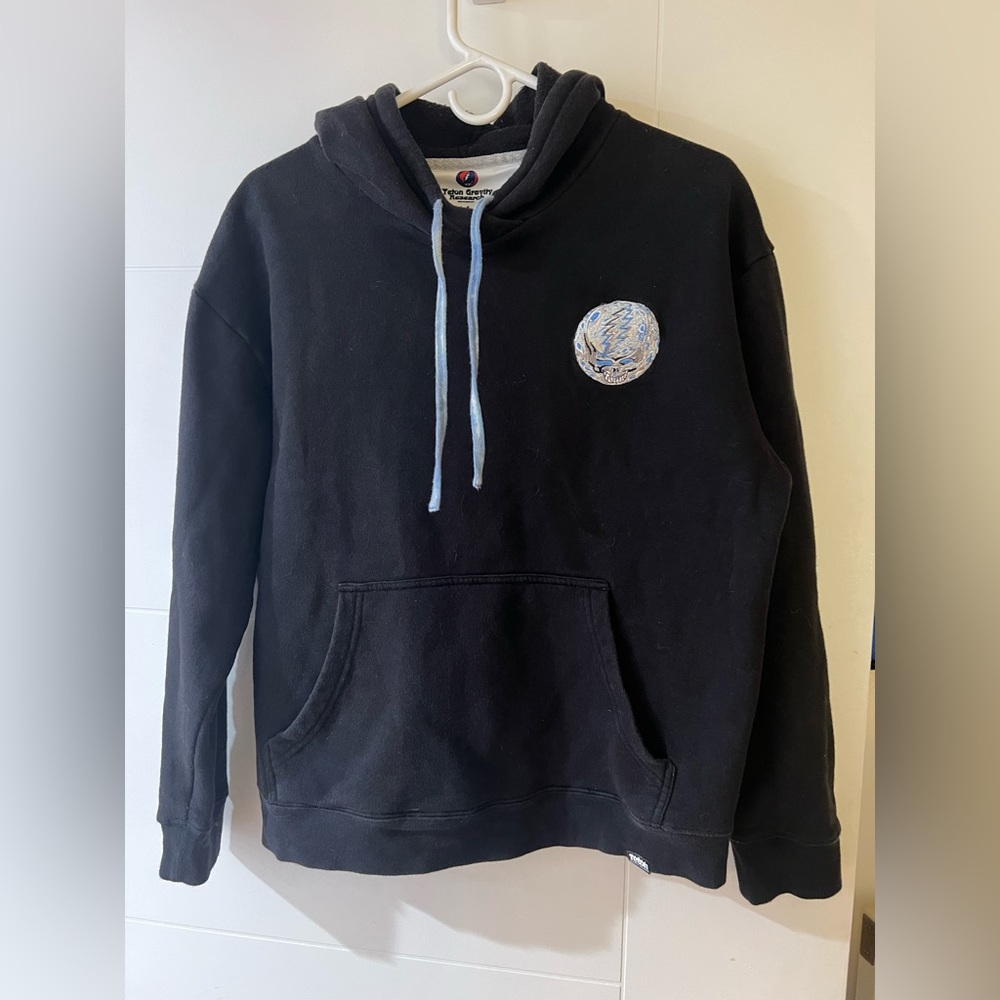 Teton Gravity Research X Grateful Dead navy blue embroidered Stealie swe…